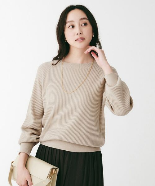 UNTITLED / アンタイトル ニット・セーター | 変形リブラグランスリーブニット | 詳細14