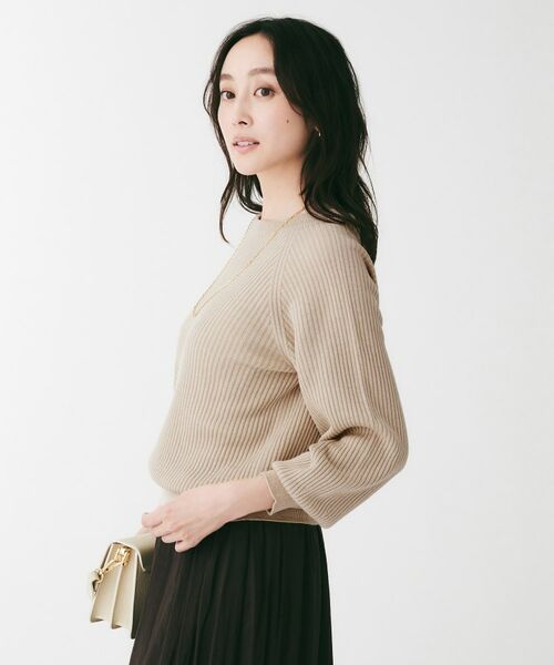 UNTITLED / アンタイトル ニット・セーター | 変形リブラグランスリーブニット | 詳細15