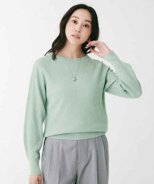 UNTITLED / アンタイトル ニット・セーター | 変形リブラグランスリーブニット | 詳細6