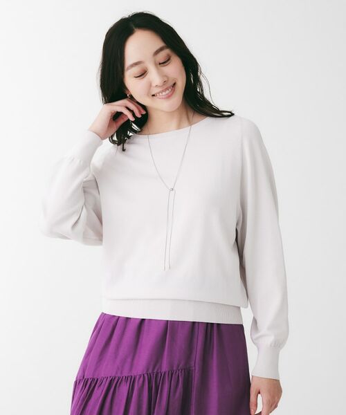 UNTITLED / アンタイトル ニット・セーター | ストレッチセミラグランニット | 詳細6