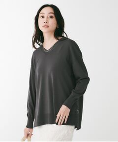 UNTITLED / アンタイトル ニット・セーター | ストレッチVネックニット