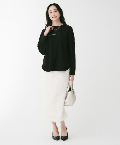 UNTITLED / アンタイトル カットソー | ジョーゼットロゴプルオーバー | 詳細10