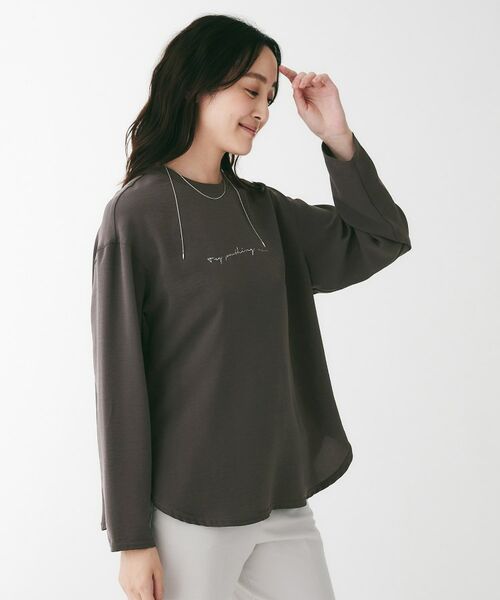 UNTITLED / アンタイトル カットソー | ジョーゼットロゴプルオーバー | 詳細6