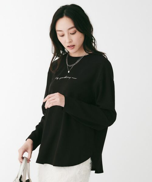 UNTITLED / アンタイトル カットソー | ジョーゼットロゴプルオーバー | 詳細9