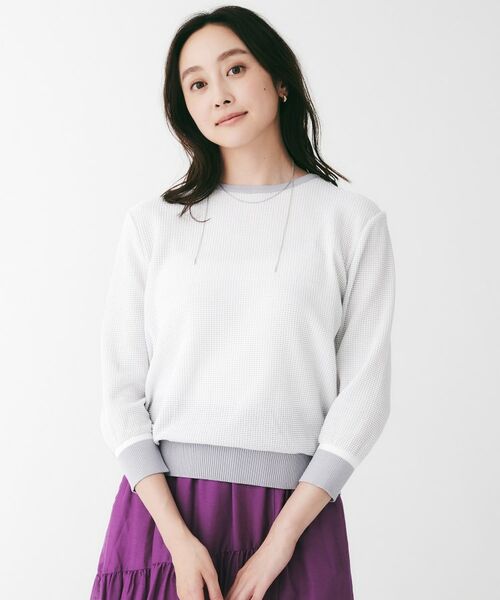 UNTITLED / アンタイトル ニット・セーター | 配色プルオーバーニット | 詳細6