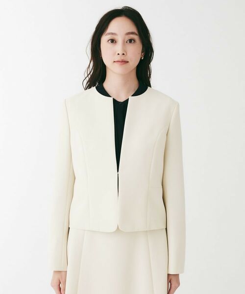 UNTITLED / アンタイトル ノーカラージャケット | ダブルクロスノーカラージャケット | 詳細12