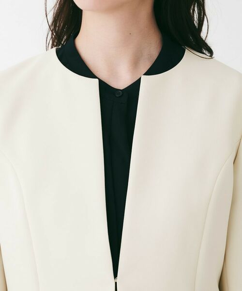 UNTITLED / アンタイトル ノーカラージャケット | ダブルクロスノーカラージャケット | 詳細15