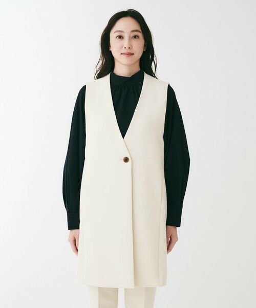 UNTITLED / アンタイトル ベスト | ダブルクロスVネックベスト | 詳細12