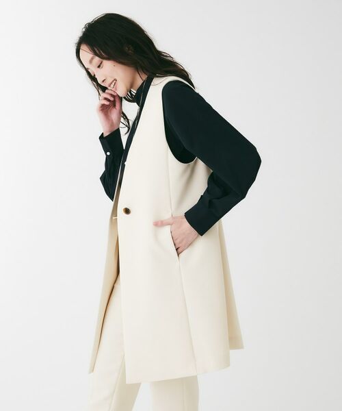 UNTITLED / アンタイトル ベスト | ダブルクロスVネックベスト | 詳細3