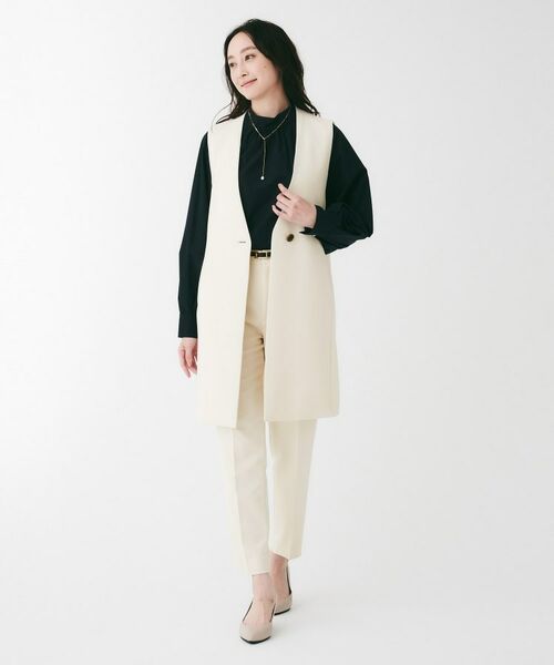 UNTITLED / アンタイトル ベスト | ダブルクロスVネックベスト | 詳細4