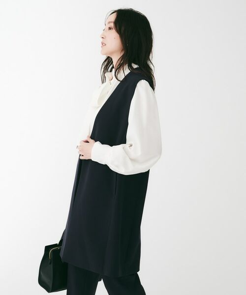 UNTITLED / アンタイトル ベスト | ダブルクロスVネックベスト | 詳細8