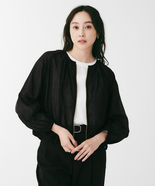 UNTITLED / アンタイトル レザーブルゾン・ジャケット | シアーローンブルゾン | 詳細7