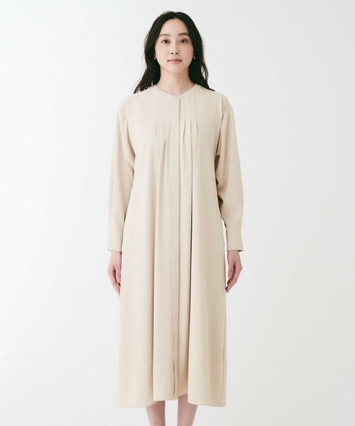 Americana ⿻ スリット ロング シャツワンピース ロゴ 白 ルーズ Americana ⿻ スリット ロング シャツワンピース ロゴ 白 ルーズ