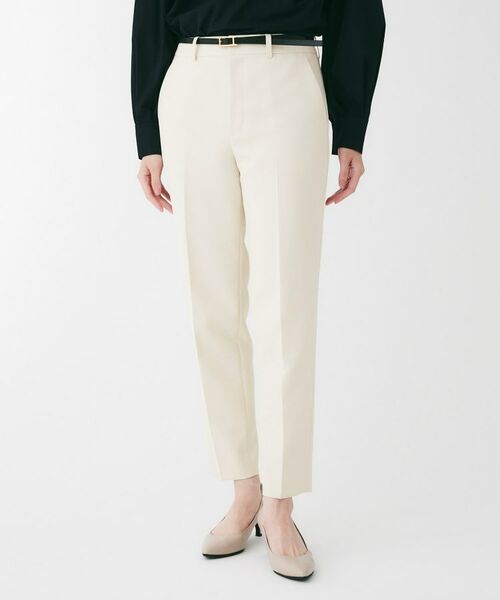 UNTITLED / アンタイトル パンツ | ダブルクロステーパードパンツ(グレージュ(050))