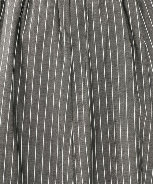 UNTITLED / アンタイトル ロング・マキシ丈スカート | キュプラ混ストライプフレアスカート | 詳細5