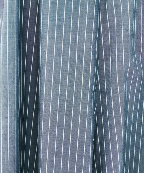 UNTITLED / アンタイトル ロング・マキシ丈スカート | キュプラ混ストライプフレアスカート | 詳細9