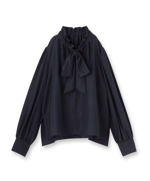 UNTITLED / アンタイトル シャツ・ブラウス | フィブリルサテン ボウタイブラウス | 詳細1