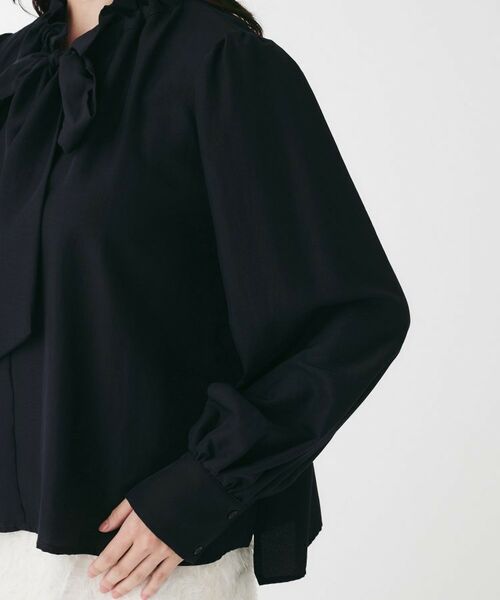 UNTITLED / アンタイトル シャツ・ブラウス | フィブリルサテン ボウタイブラウス | 詳細14