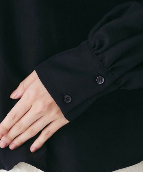 UNTITLED / アンタイトル シャツ・ブラウス | フィブリルサテン ボウタイブラウス | 詳細15