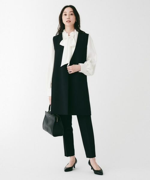 UNTITLED / アンタイトル シャツ・ブラウス | フィブリルサテン ボウタイブラウス | 詳細4