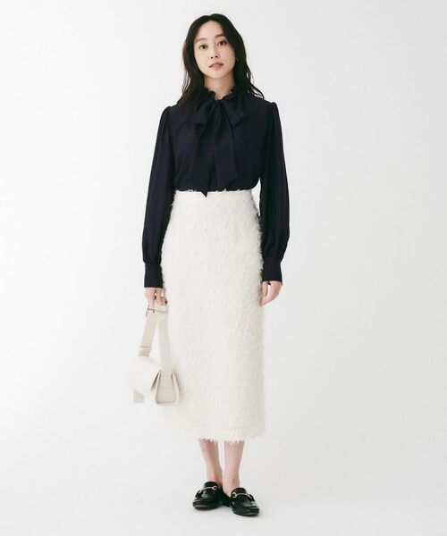 UNTITLED / アンタイトル シャツ・ブラウス | フィブリルサテン ボウタイブラウス | 詳細8