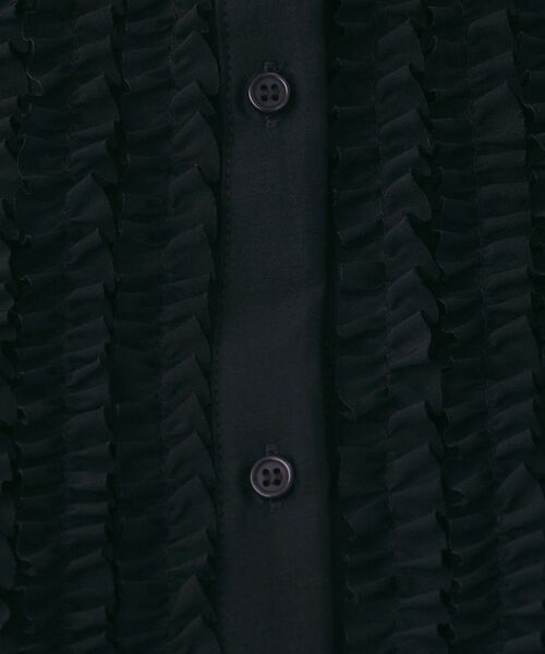 UNTITLED / アンタイトル シャツ・ブラウス | フィブリルサテン フリルネックブラウス | 詳細13