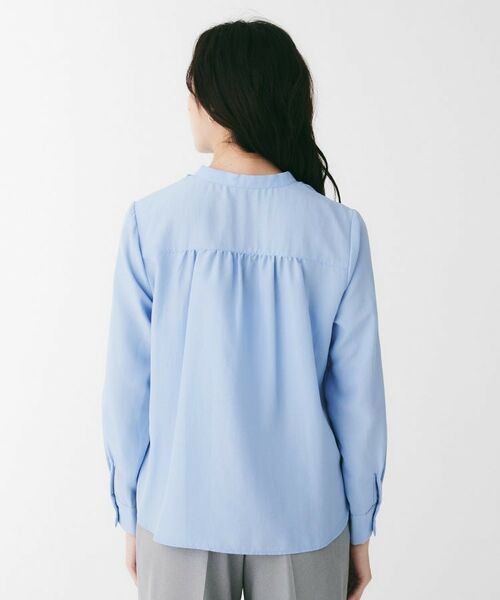 UNTITLED / アンタイトル シャツ・ブラウス | フィブリルサテン フリルネックブラウス | 詳細16