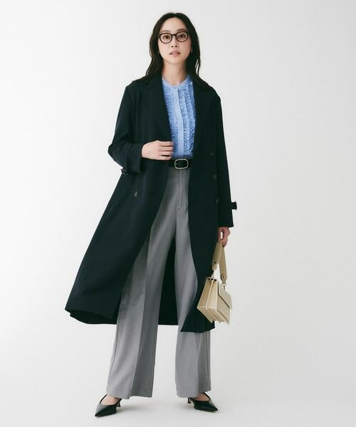 UNTITLED / アンタイトル シャツ・ブラウス | フィブリルサテン フリルネックブラウス | 詳細8