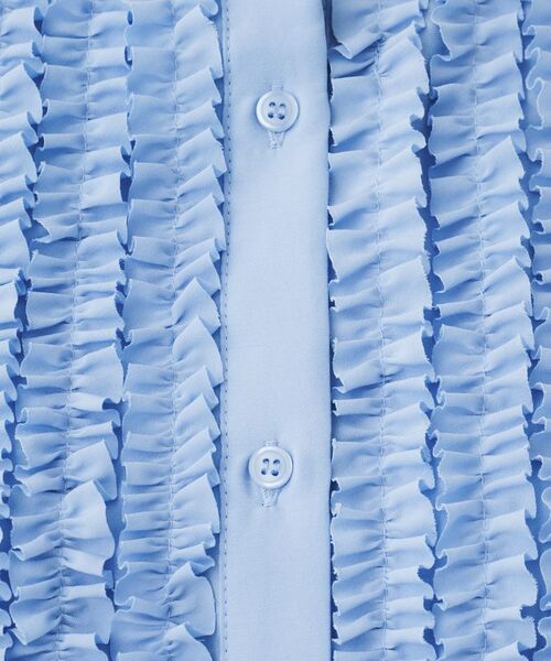 UNTITLED / アンタイトル シャツ・ブラウス | フィブリルサテン フリルネックブラウス | 詳細9