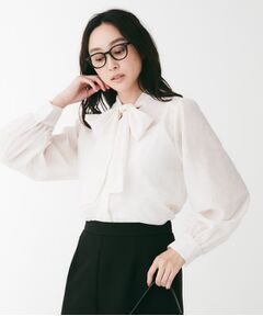 UNTITLED / アンタイトル シャツ・ブラウス | フロッキードットボウタイブラウス