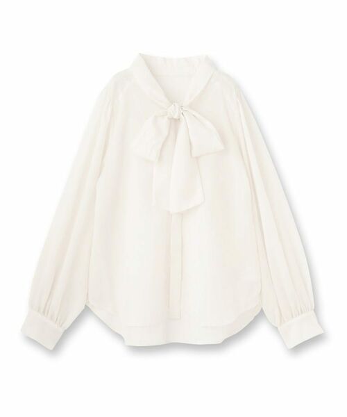 UNTITLED / アンタイトル シャツ・ブラウス | フロッキードットボウタイブラウス | 詳細1