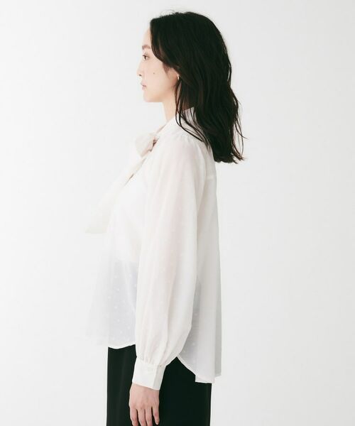 UNTITLED / アンタイトル シャツ・ブラウス | フロッキードットボウタイブラウス | 詳細11