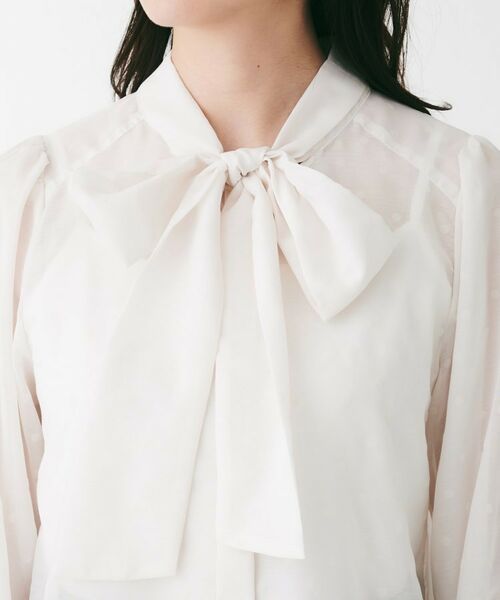 UNTITLED / アンタイトル シャツ・ブラウス | フロッキードットボウタイブラウス | 詳細13