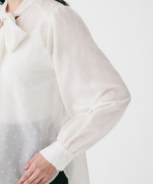 UNTITLED / アンタイトル シャツ・ブラウス | フロッキードットボウタイブラウス | 詳細14
