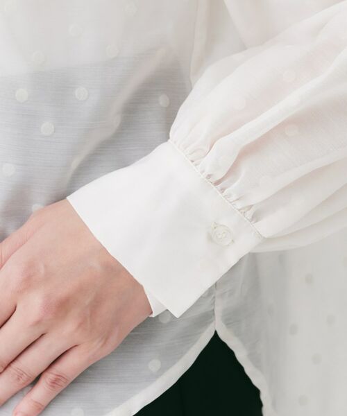 UNTITLED / アンタイトル シャツ・ブラウス | フロッキードットボウタイブラウス | 詳細15
