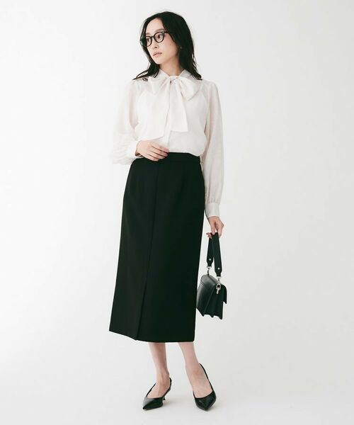 UNTITLED / アンタイトル シャツ・ブラウス | フロッキードットボウタイブラウス | 詳細4