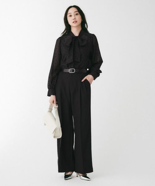 UNTITLED / アンタイトル シャツ・ブラウス | フロッキードットボウタイブラウス | 詳細8