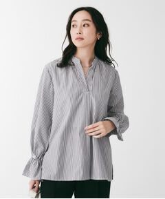 UNTITLED / アンタイトル シャツ・ブラウス | キャンディスリーブストライプシャツ