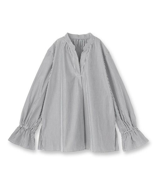 UNTITLED / アンタイトル シャツ・ブラウス | キャンディスリーブストライプシャツ | 詳細1