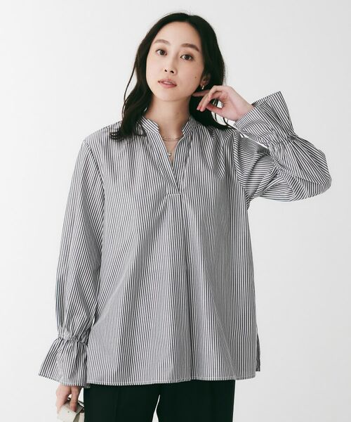 UNTITLED / アンタイトル シャツ・ブラウス | キャンディスリーブストライプシャツ | 詳細6