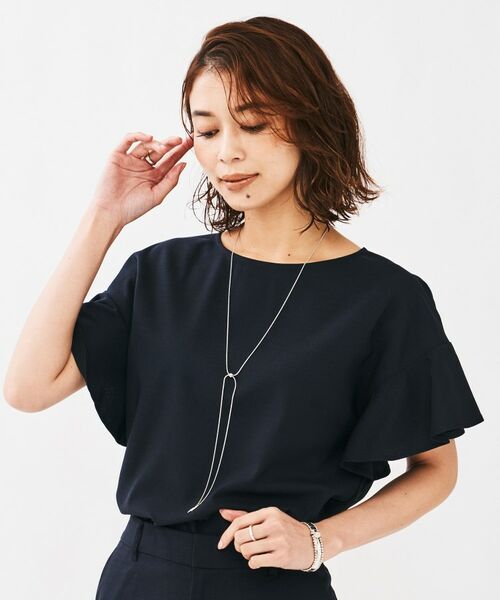 UNTITLED / アンタイトル シャツ・ブラウス | リネンライク クルーネックブラウス | 詳細10