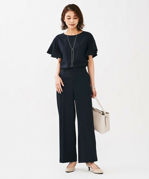 UNTITLED / アンタイトル シャツ・ブラウス | リネンライク クルーネックブラウス | 詳細12