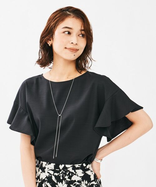 UNTITLED / アンタイトル シャツ・ブラウス | リネンライク クルーネックブラウス | 詳細2