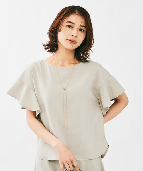 UNTITLED / アンタイトル シャツ・ブラウス | リネンライク クルーネックブラウス | 詳細6