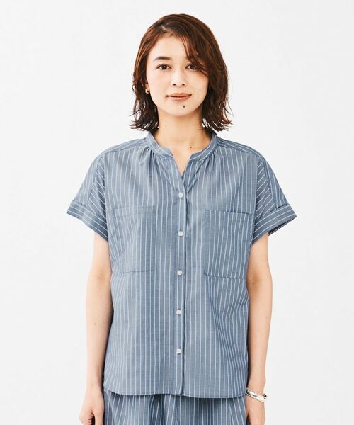 UNTITLED / アンタイトル シャツ・ブラウス | キュプラ混ストライプシャツ | 詳細10