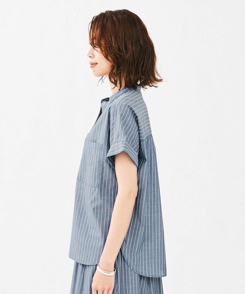 UNTITLED / アンタイトル シャツ・ブラウス | キュプラ混ストライプシャツ | 詳細11