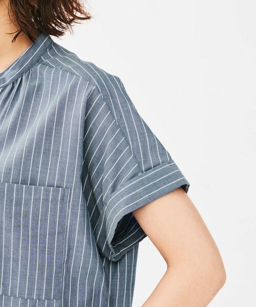 UNTITLED / アンタイトル シャツ・ブラウス | キュプラ混ストライプシャツ | 詳細14