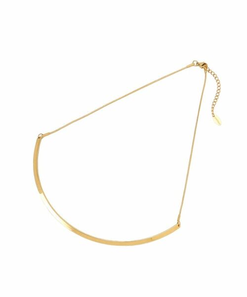 UNTITLED / アンタイトル ネックレス・ペンダント・チョーカー | 【ステンレス】カーヴィプレートショートネックレス | 詳細1
