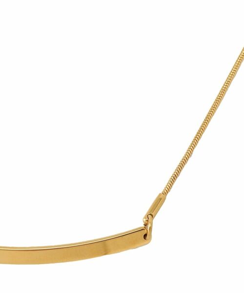 UNTITLED / アンタイトル ネックレス・ペンダント・チョーカー | 【ステンレス】カーヴィプレートショートネックレス | 詳細2