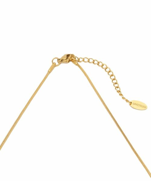 UNTITLED / アンタイトル ネックレス・ペンダント・チョーカー | 【ステンレス】カーヴィプレートショートネックレス | 詳細3